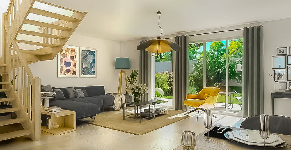 Superbe T5 lumineux en duplex avec balcon, jardin & double parking (RER A)