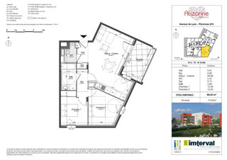  Appartement � vendre 3 pi�ces 66 m�