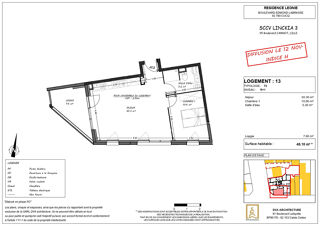  Appartement � vendre 2 pi�ces 46 m�