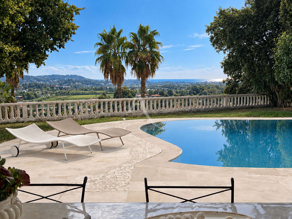 Vente Maison SECTEUR CASTELLARAS - PROPRIÉTÉ AVEC VUE MER, PISCINE & APPARTEMENT  3P INDÉPENDANT Pegomas