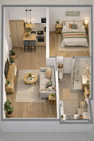  Appartement � vendre 2 pi�ces 35 m�