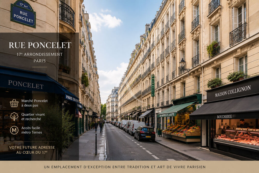 Appartement 3 pièces 52 m² · à Paris 17 · 52 m² · 560 000 €