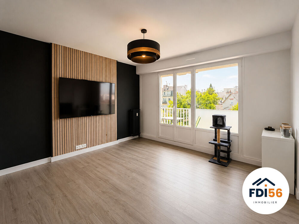 Appartement familial de 95 m² à Lorient avec garage, cave et deux balcons