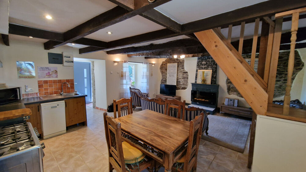 Vente Maison MORBIHAN  Deux charmantes maisons en pierre situées à la campagne, with garden, garage; accès facile à Josselin, Ploërmel et Loc Guegon