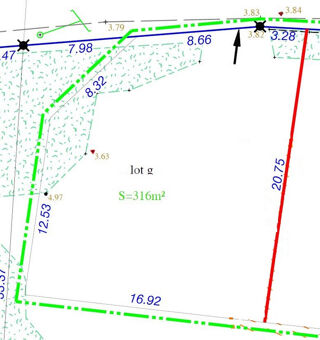  Terrain � vendre 316 m�