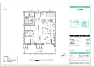  Appartement � vendre 2 pi�ces 43 m�