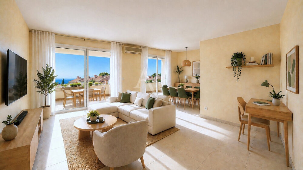 T4 Carqueiranne magnifique vue mer résidence sécurisée avec piscine
