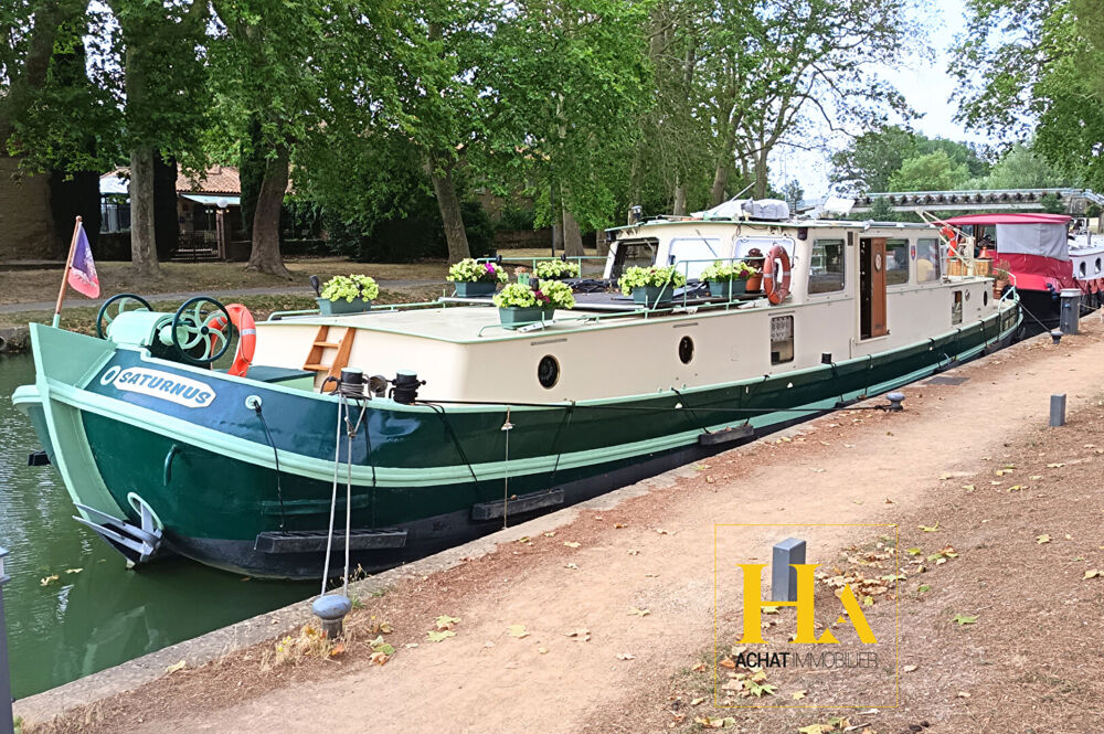 Péniche habitable navigante 75 m² - 21,25 /4,09m Toulouse centre