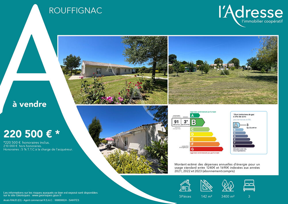 Maison 142m2 proche de Montendre