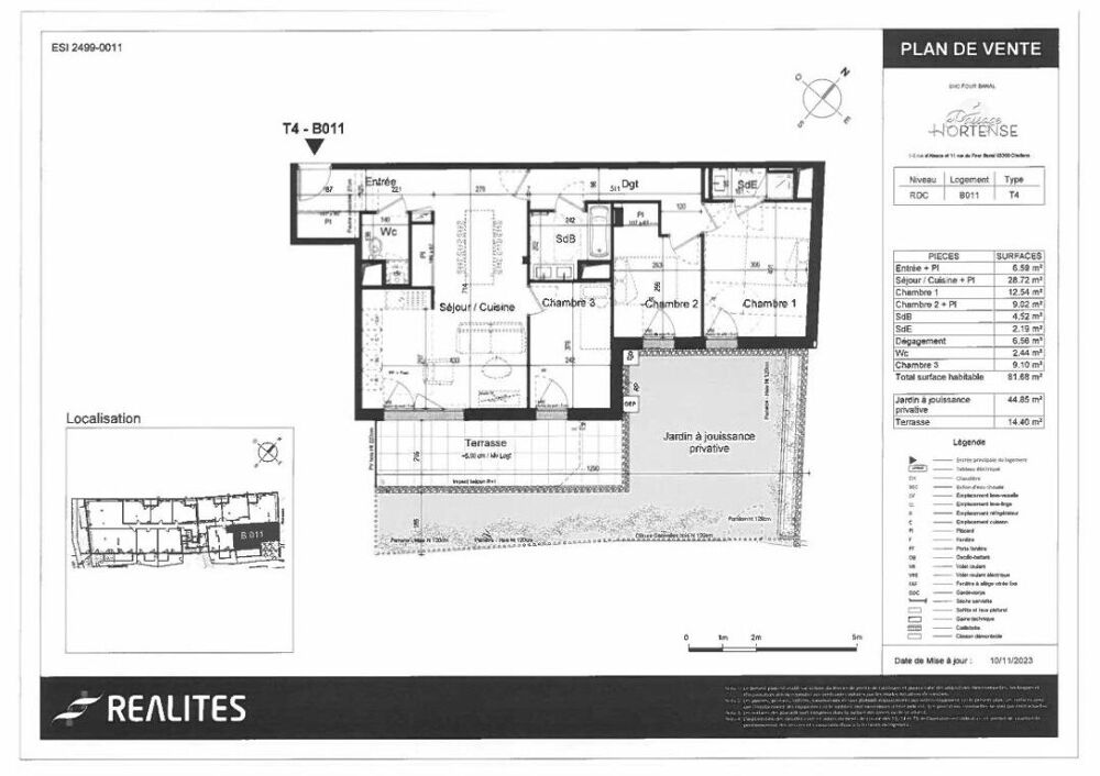 Location Appartement Appartement Challans 4 pièce(s) 81.68 m2 Challans