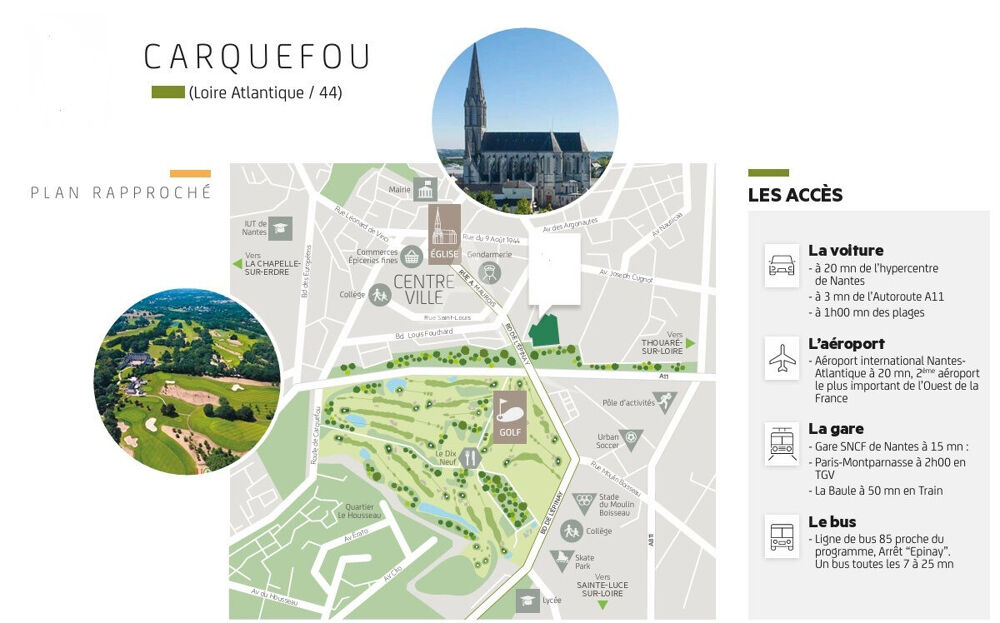 Très bel Appartement de type 3 avec blacon sur Carquefou
