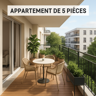  Appartement à vendre 5 pièces 106 m²