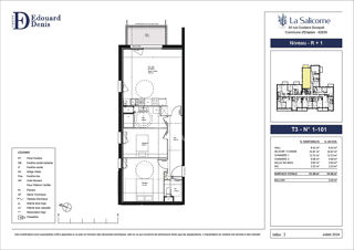  Appartement � vendre 3 pi�ces 61 m�