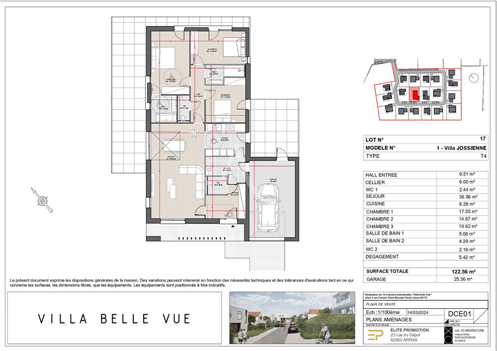 Maison individuelle Saint Josse 5 pièces 122.56 m²