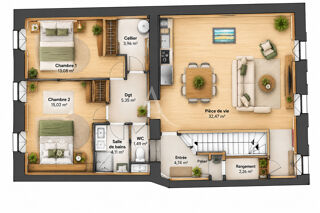  Appartement à vendre 3 pièces 78 m²