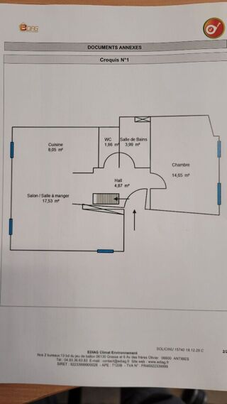  Appartement � vendre 2 pi�ces 51 m�