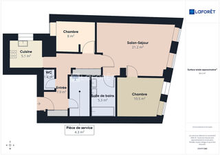  Appartement à vendre 3 pièces 65 m²