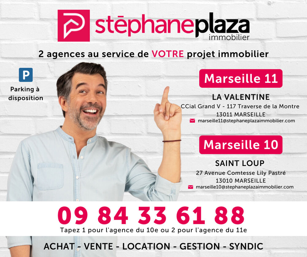 Vente Appartement T3 Neuf Prox commodits + Terrasse 13m + 2 Garage en dernier tage Marseille 9