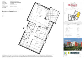  Appartement  vendre 3 pices 64 m