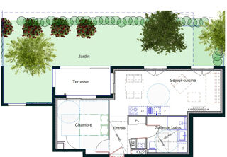  Appartement � vendre 2 pi�ces 44 m�