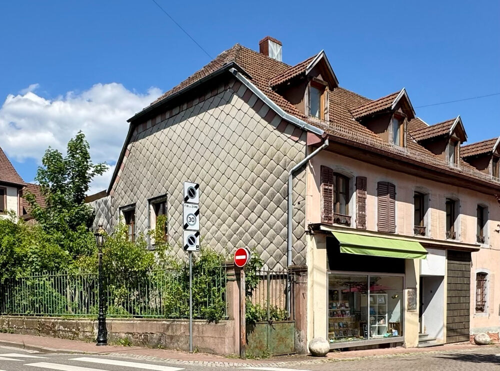   Schirmeck centre-ville - ensemble immobilier avec local commercial - garage, remise et jardin Schirmeck