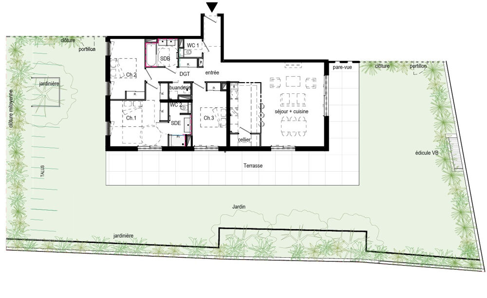 Vente Appartement Appartement Ecully 4 pièces Terrasse et Jardin Ecully