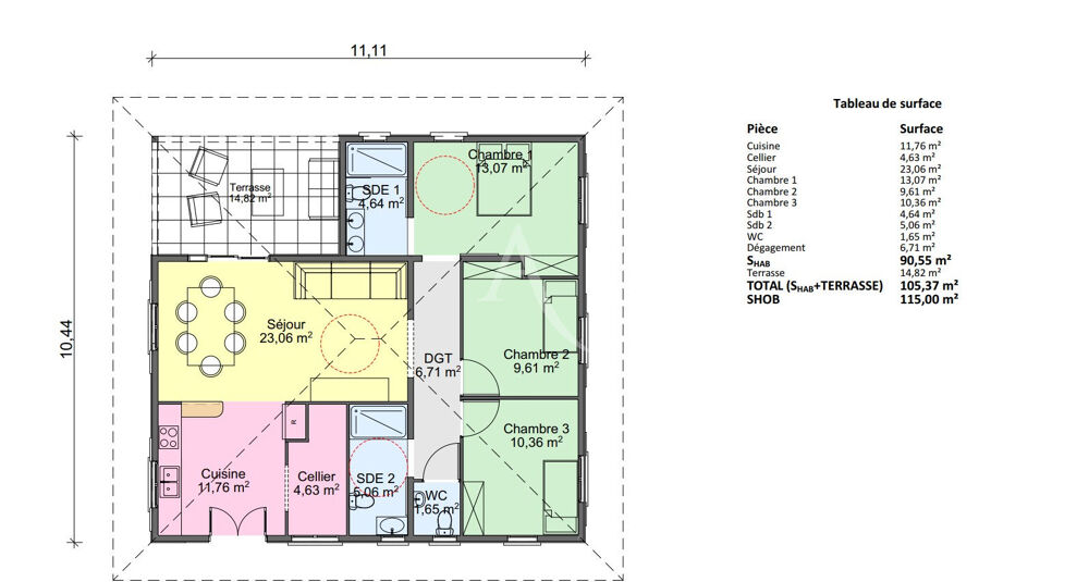 Programme de 7 villas en ETAT FUTUR D'ACHEVEMENT - Route de Stoupan