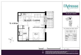  Appartement  vendre 1 pice 33 m