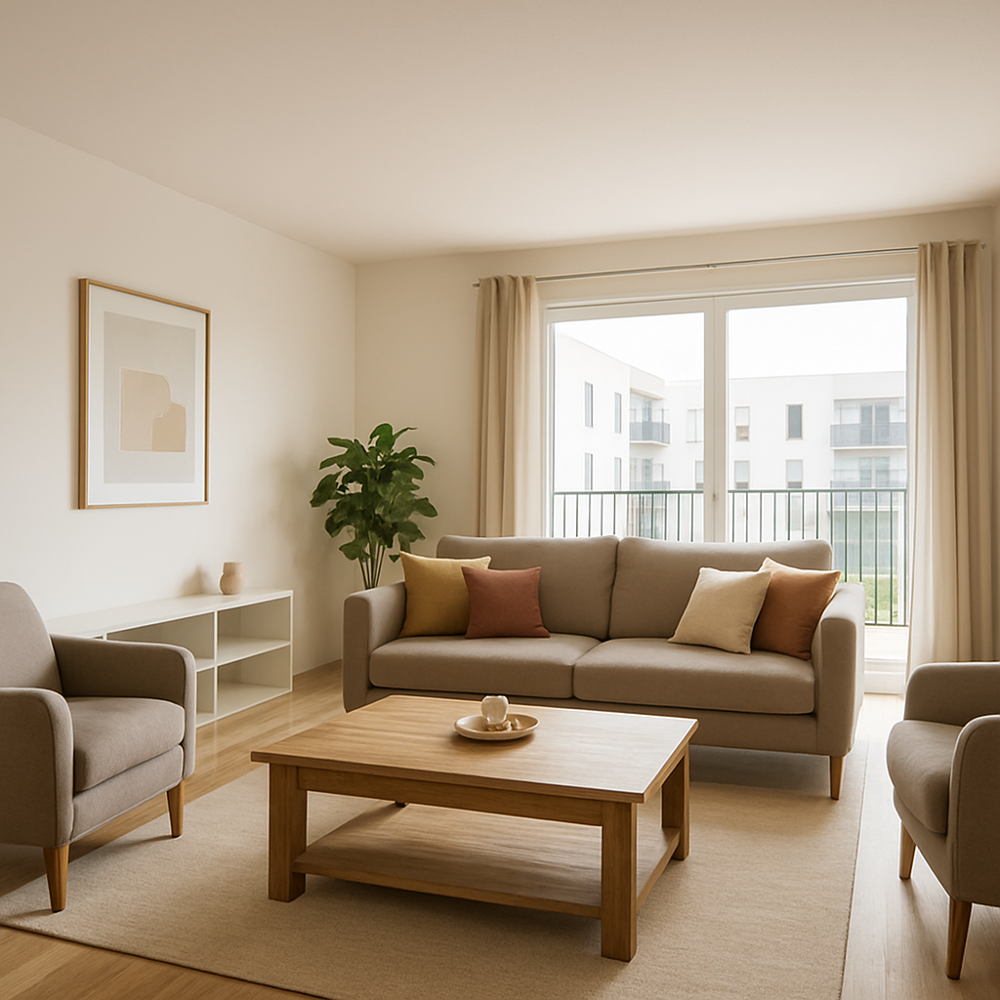 Appartement 3 pièces de 62 m2 (Puiseux-en-France)