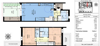  Maison � vendre 3 pi�ces 70 m� Castelginest