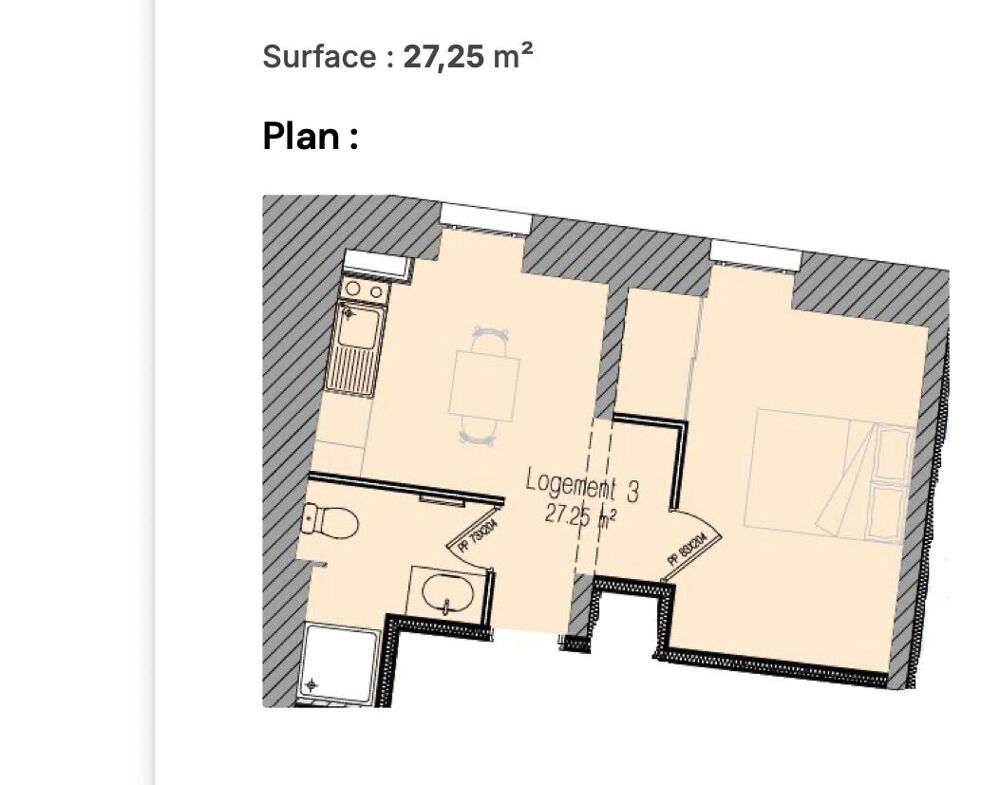 Vente Appartement T2 au coeur du bourg de Sarzeau. Sarzeau