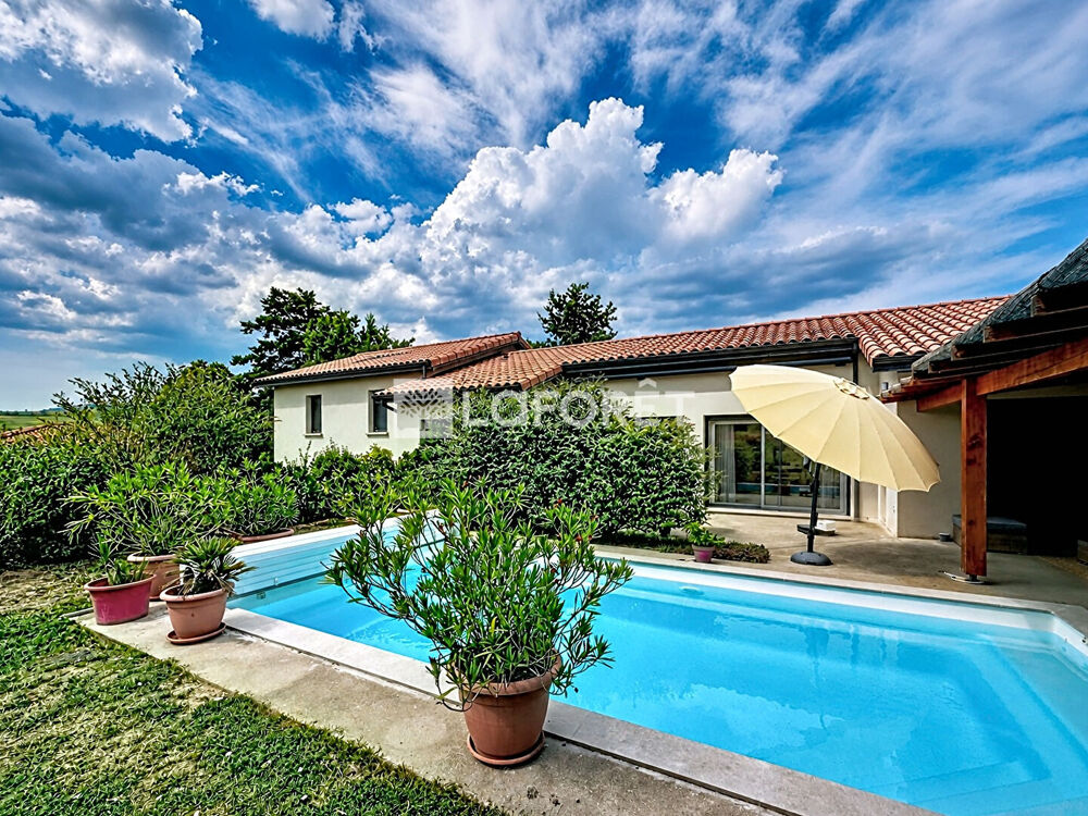 Villa contemporaine 188 m² avec piscine 4 chambres + 2 bureaux Régnié-Durette