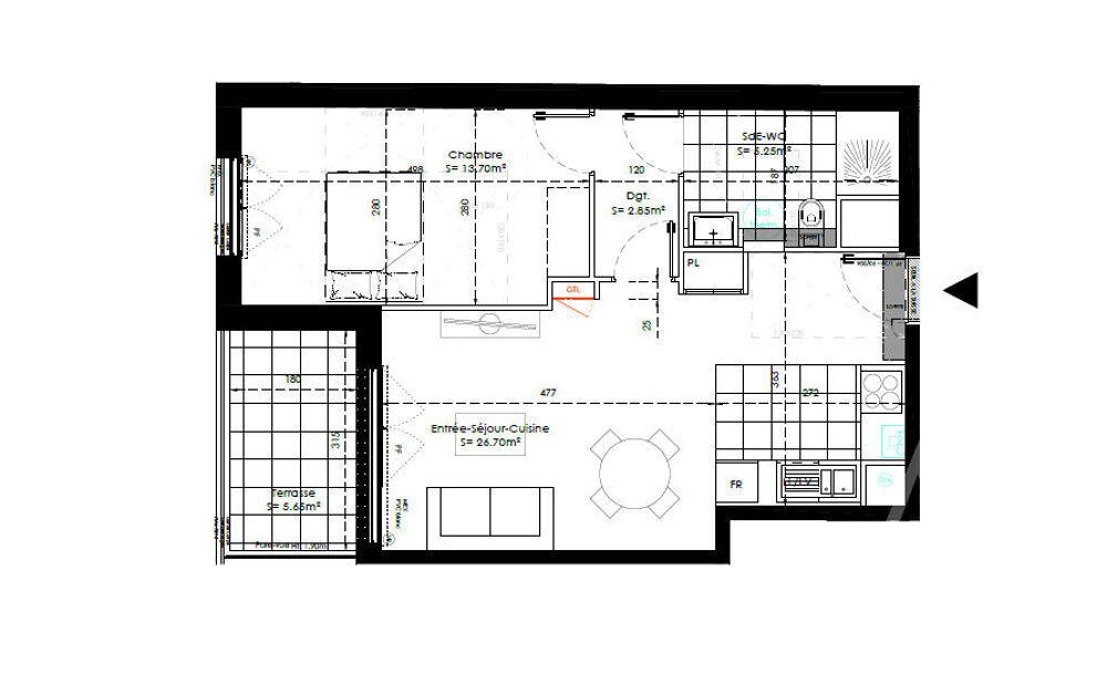Appartement 2 pièces 49 m² · à Sainte Genevieve des Bois · 49 m² · 235 300 €