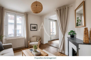  Appartement  vendre 3 pices 43 m Paris