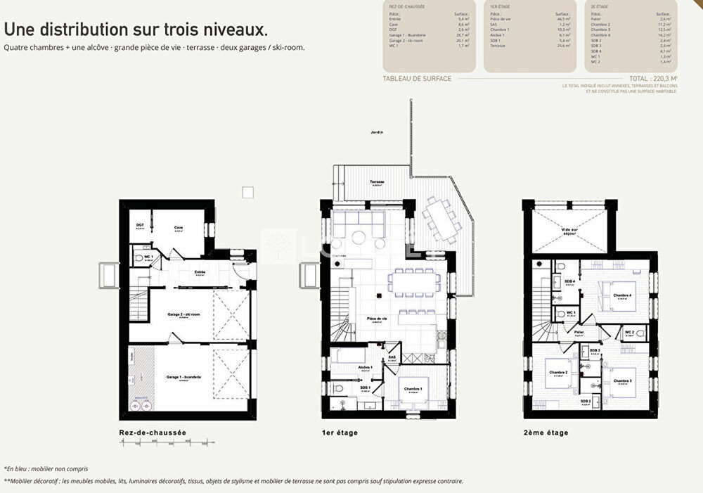 Vente Maison 73210 PEISEY-NANCROIX Superbe chalet150m², terrasse, garages et jardin Peisey nancroix