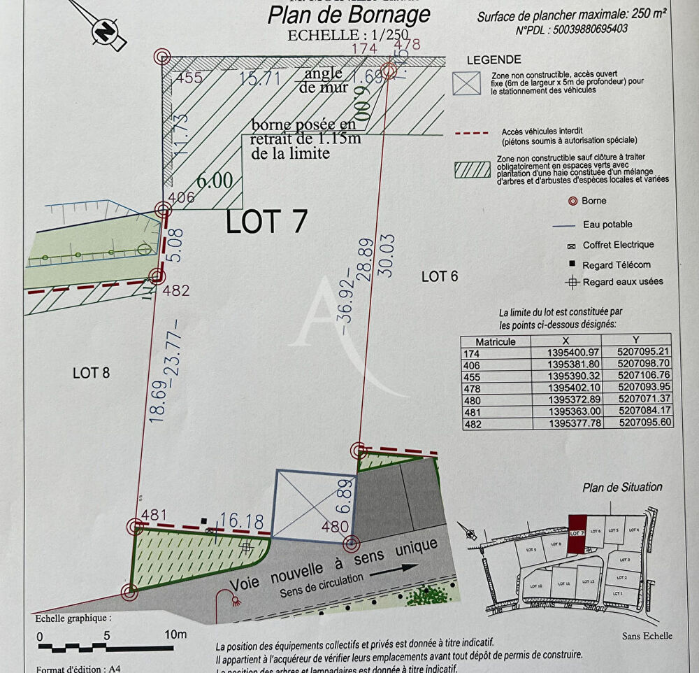 Vente Terrain Terrain Loire Les Marais 593 m2 Loire les marais