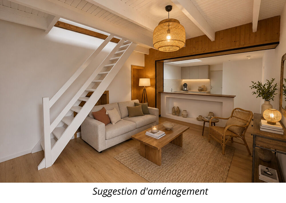 Fouesnant, Beg-Meil, Appartement T3, en duplex, au coeur du bourg.