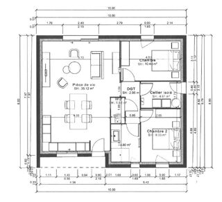  Maison à vendre 3 pièces 69 m²