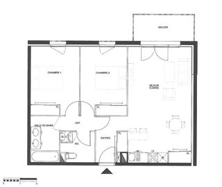  Appartement  vendre 3 pices 66 m