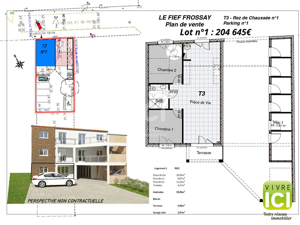 Vente Appartement 5 Appartements T3 - Frossay Frossay
