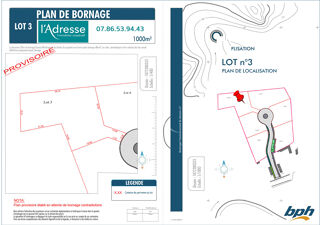  Terrain � vendre 1000 m�