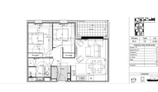  Appartement  vendre 3 pices 58 m