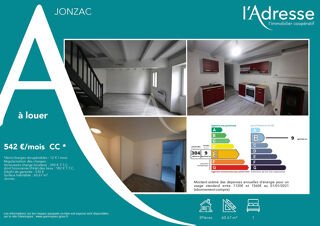  Maison � louer 3 pi�ces 61 m� Jonzac