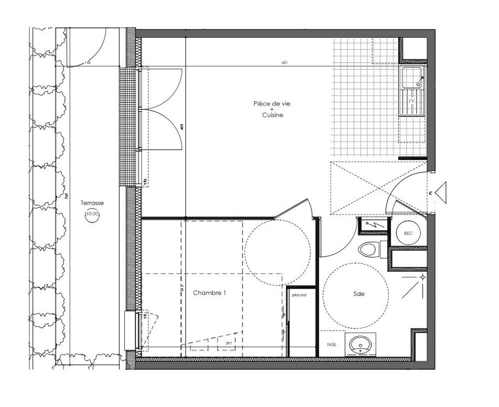 Vente Appartement Appartement Vallet 2 pice(s) 44.97 m2 Vallet