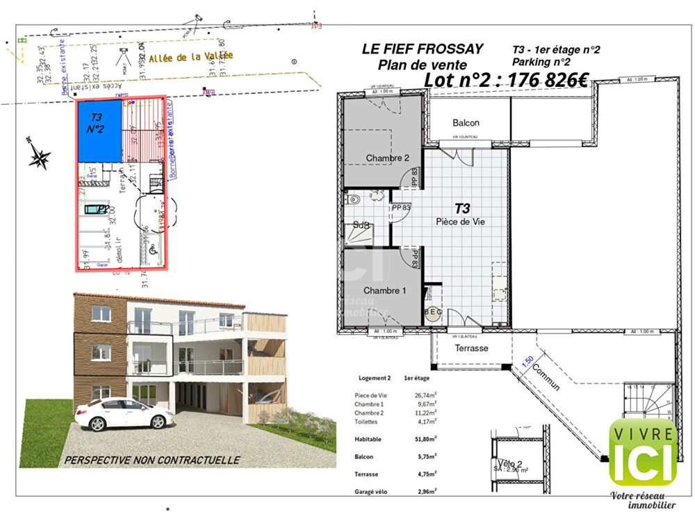 Vente Appartement 5 Appartements T3 - Frossay Frossay