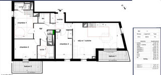  Appartement à vendre 4 pièces 90 m²