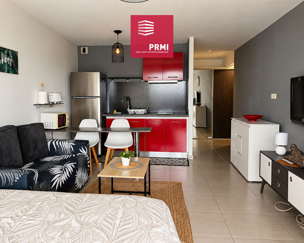 Spacieux appartement studio meublé à Saint-Denis centre 41,23 m² de surface utile