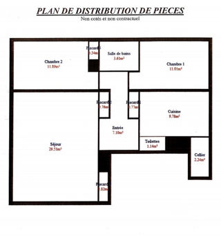  Appartement à vendre 3 pièces 77 m²