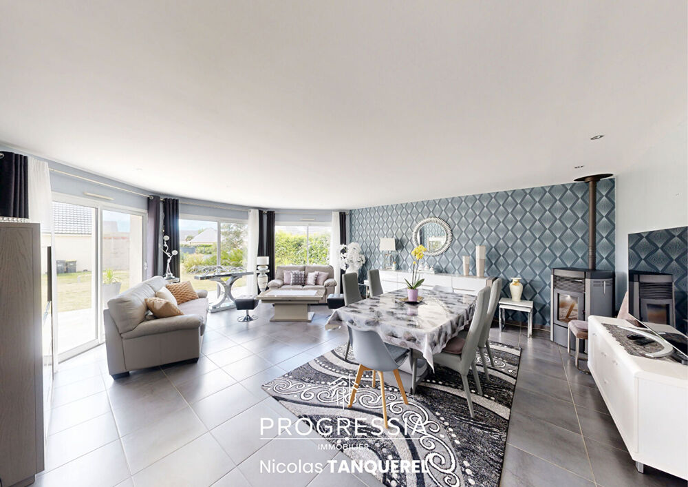 CAUVILLE-SUR-MER - Pavillon familial de 152 m² avec Jardin, terrasse et Garage