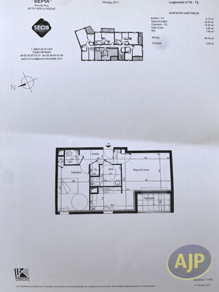  Appartement à vendre 2 pièces 50 m²